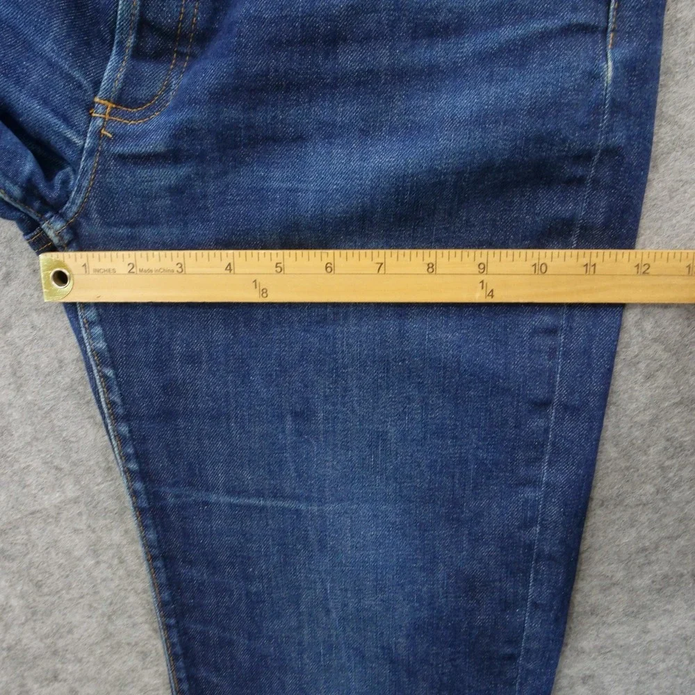APC Jeans Mens 34 Blue Petit Standard Slim Straight Denim Button Fly Dark Wash